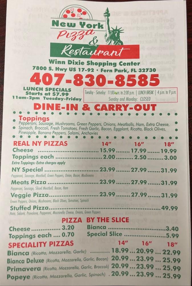 New York Pizza & Restaurant Menu image 4